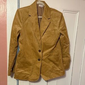 LOFT Tan Corduroy Blazer